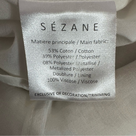 Sezane Jupe Alphonsine Golden Leopard Metallic Jacquard Mini Skirt size 2 - Picture 7 of 8